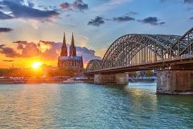 The river Rhine Cologne